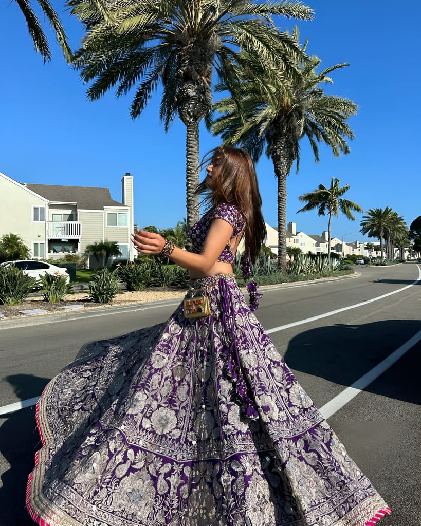 Blue Lehenga Choli Readymade Stitched For Wedding Women Party wear Skirt Ready To Wear