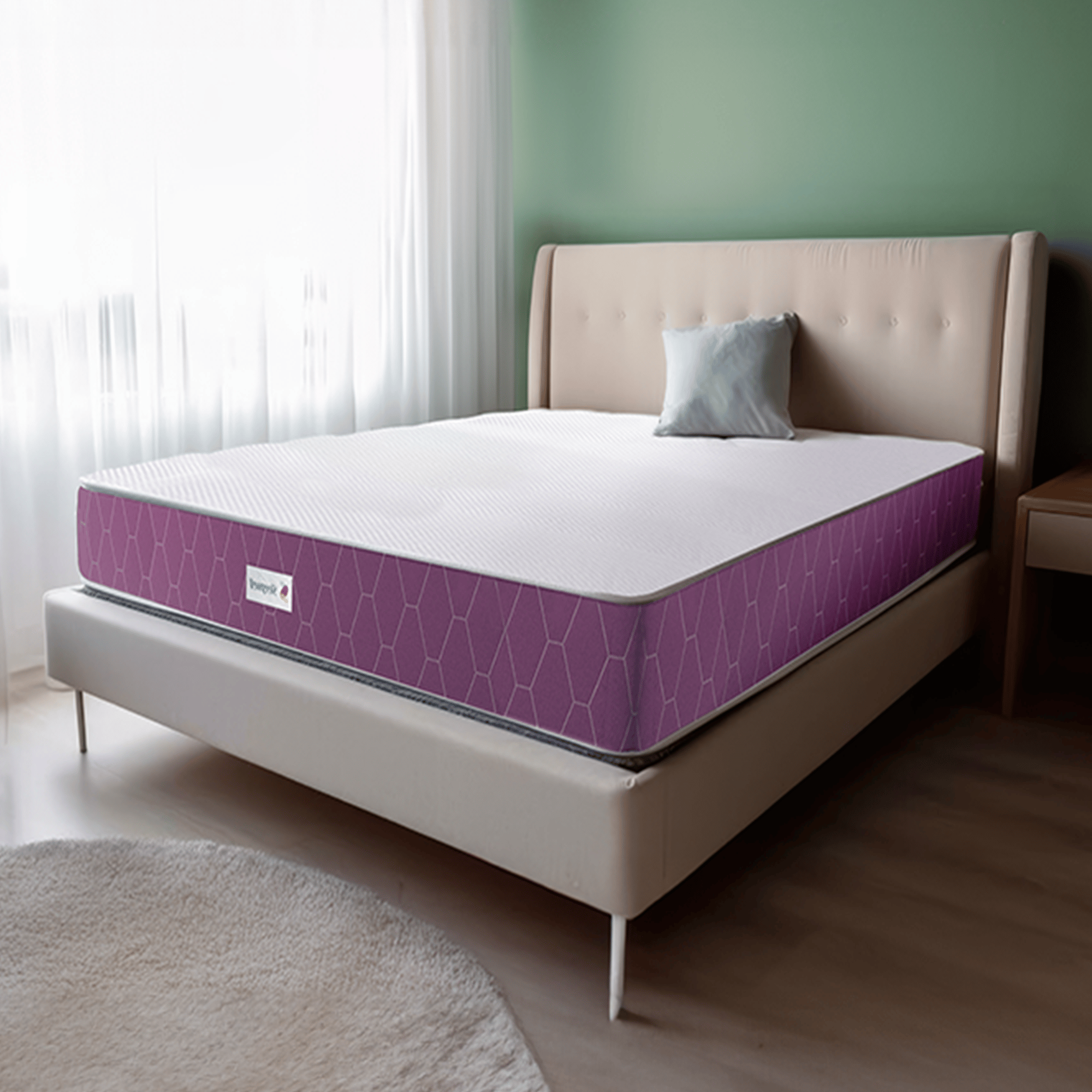 Sleepwell Ortho Mattress | High Density Resitec (HR) Foam | Medium Firm | Memory Foam | Breathable Fabric | King Size Mattress | 78X70X5 | 10 Yrs Warranty