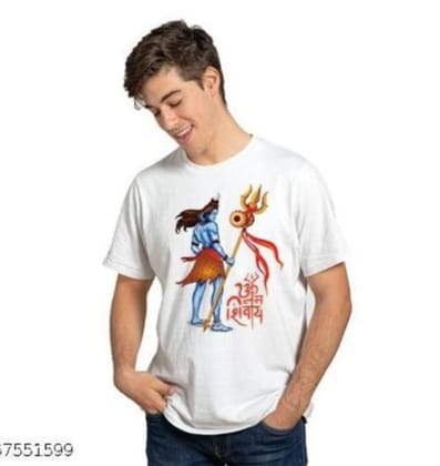  Men's White Shiva T-Shirt