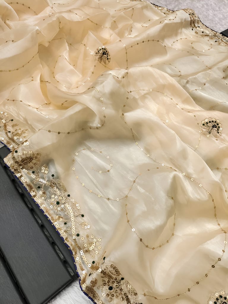 Designer Partywear sarees with stitched blouse Readymade New Ready To Wear Saree