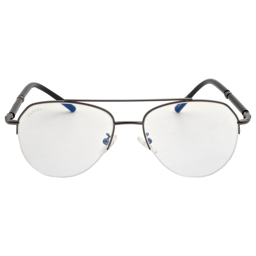 Aviator Half Rim Computer Glasses