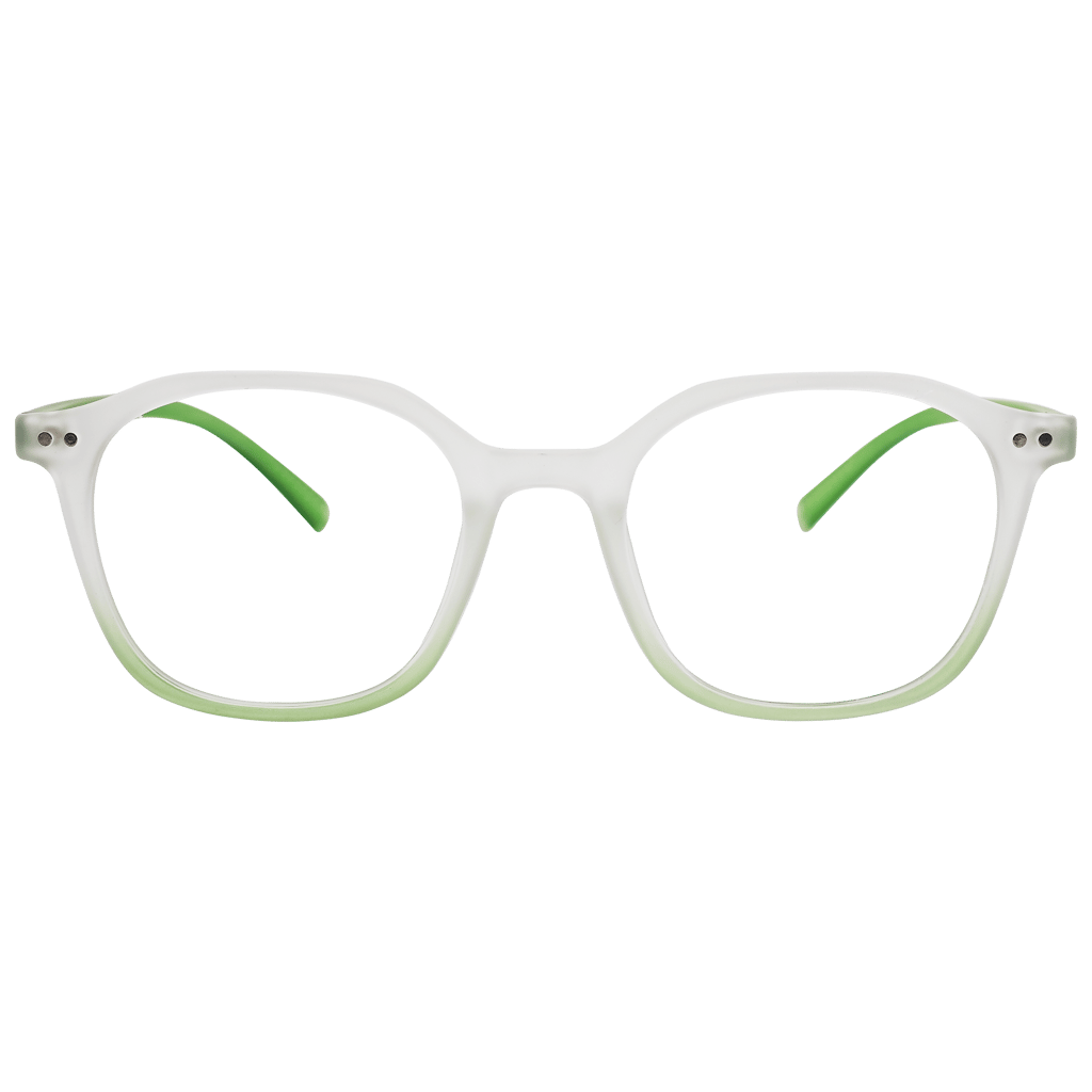 Transparent Full Rim Rectangle Eyeglasses