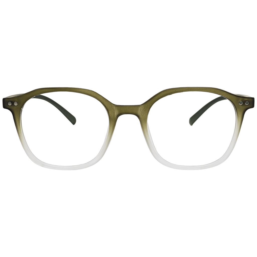 Transparent Full Rim Rectangle Eyeglasses