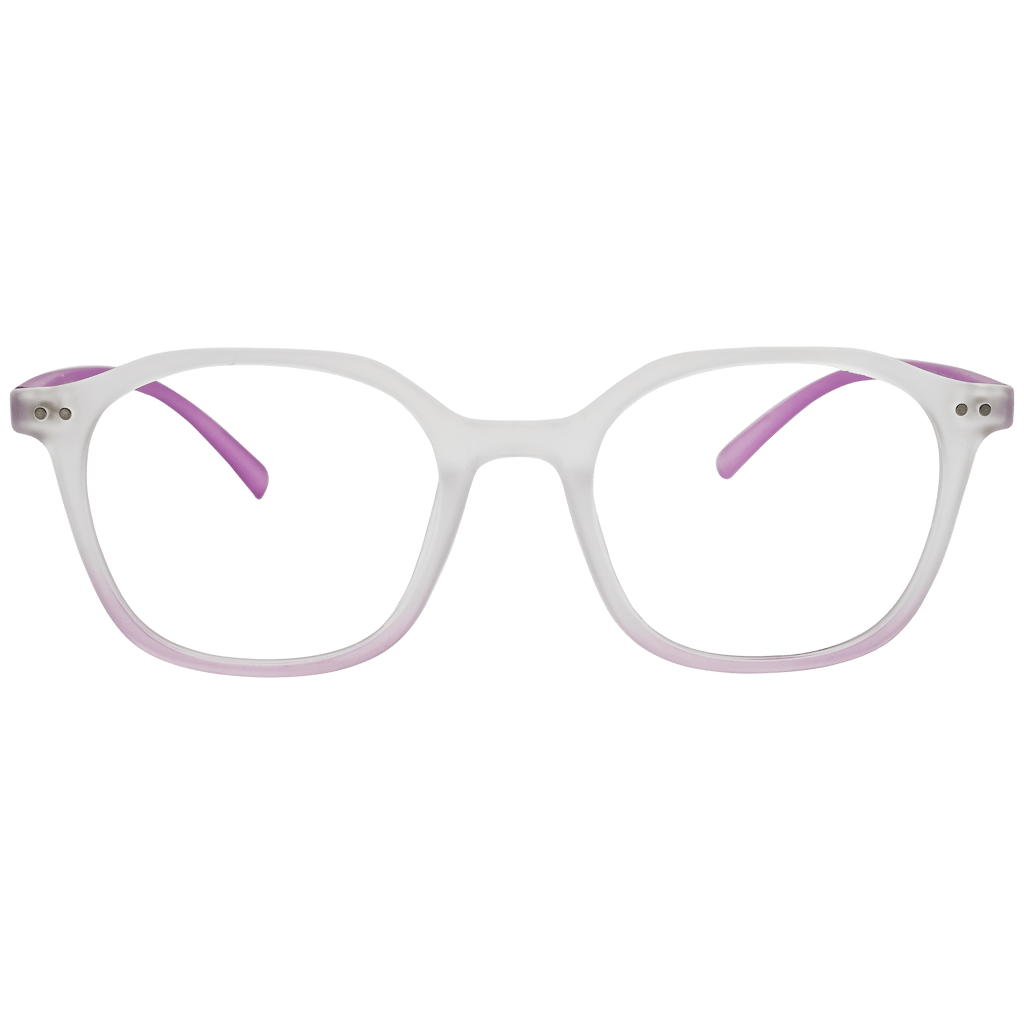 Transparent Full Rim Rectangle Eyeglasses