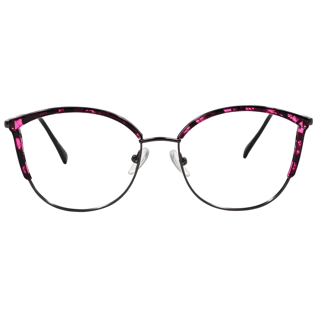 Butterfly Blue Spectrum Metal Floral Eyeglasses