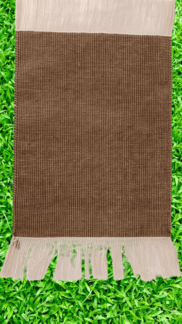 Handwoven Natural Brown Thread  Rug