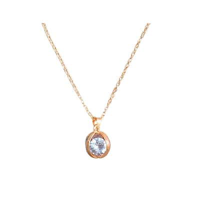 Jewelryklub AD Cubic Zirconia Pendant Necklace Chain For Women Girls Anti Tarnish Stainless Steel Rose Gold Design 1 Jewelryklub AD Cubic Zirconia Pendant Necklace Chain For Women Girls Anti Tarnish Stainless Steel Rose Gold Design 1