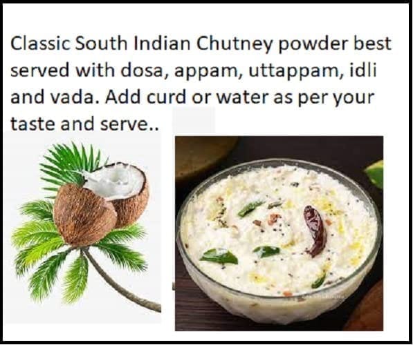 foodfrillz Coconut Chutney Powder, 100 g x 2 Classic South Indian Flavour