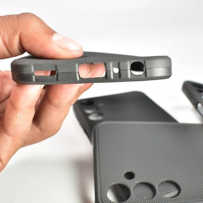 Black Frosted Soft Case For Motorola - MOTO G24 POWER