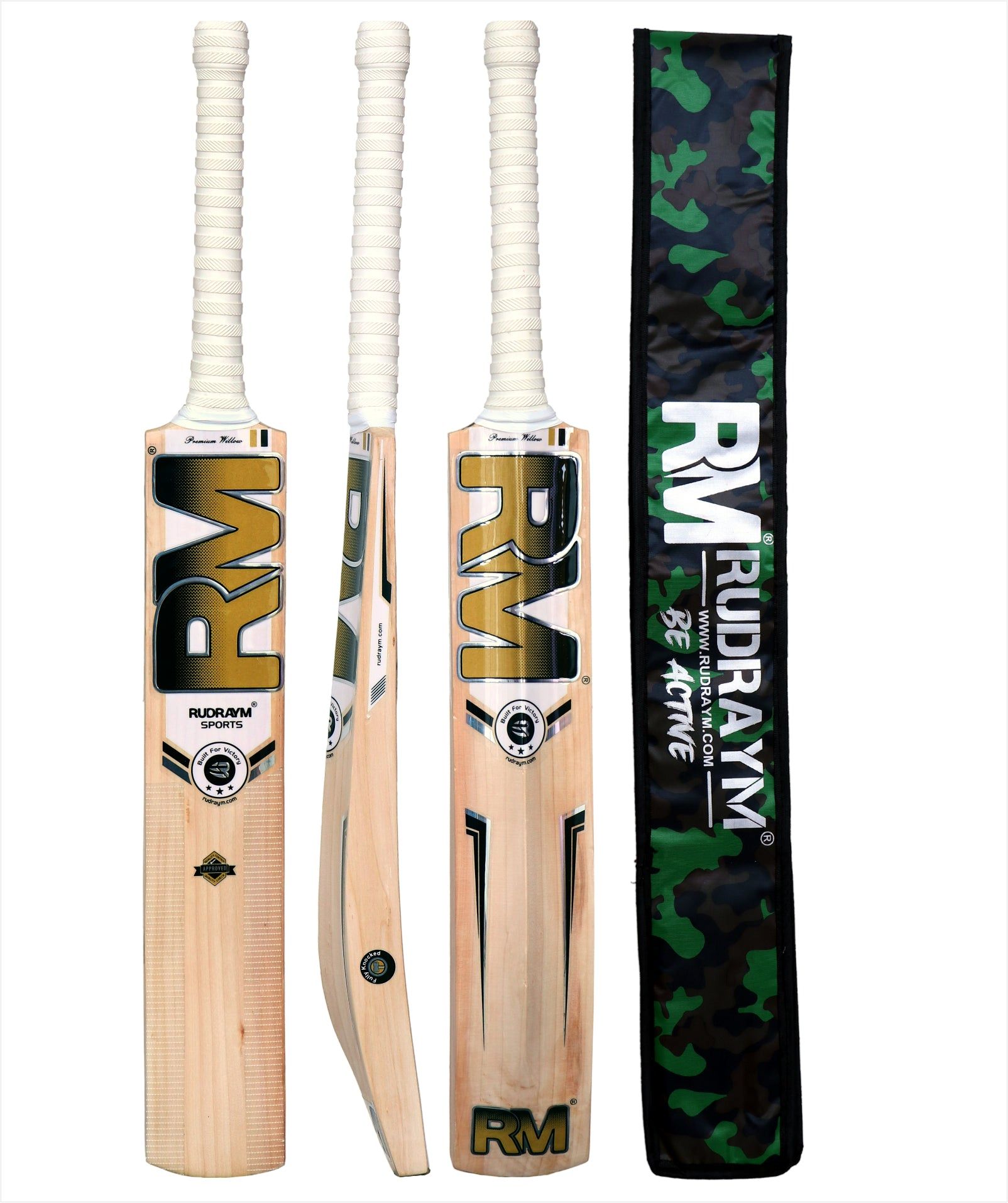 RUDRAYM RM Tempest Edition Premium Kashmir Willow Leather Cricket Bat