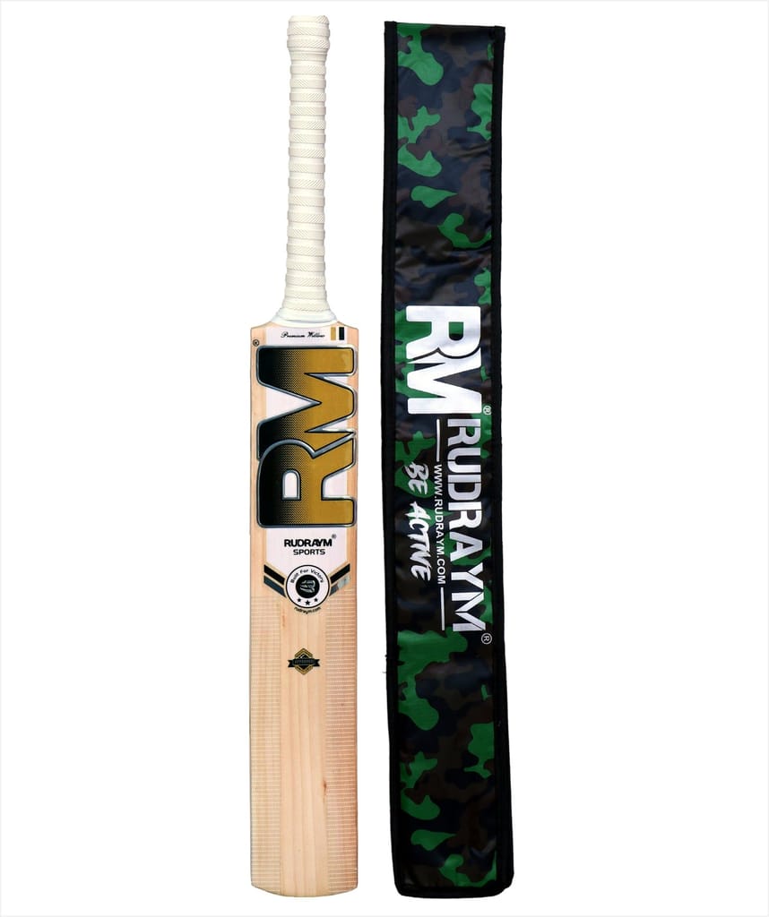 RUDRAYM RM Tempest Edition Premium Kashmir Willow Leather Cricket Bat