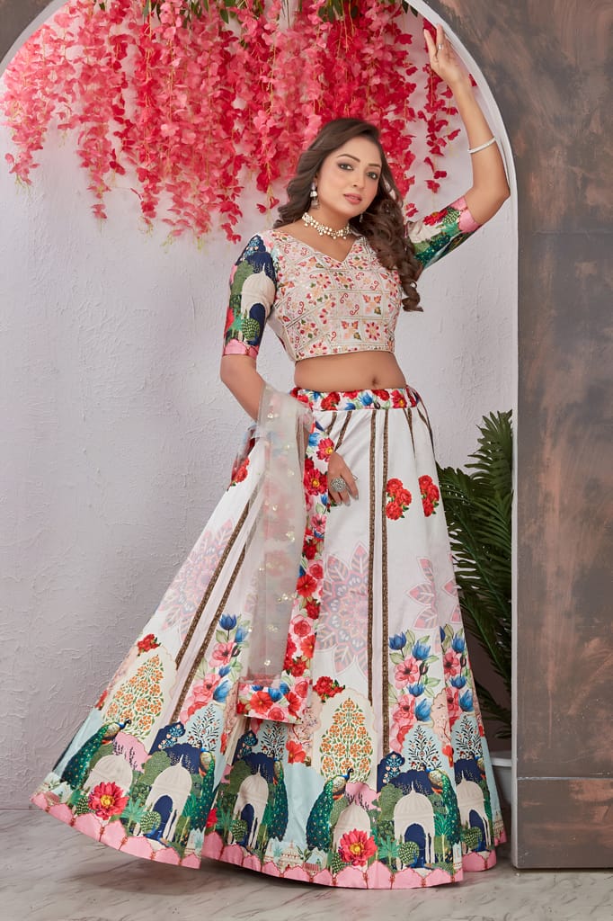 Lehenga Choli Readymade Stitched For Wedding Women Partywear Skirt Ready To Wear