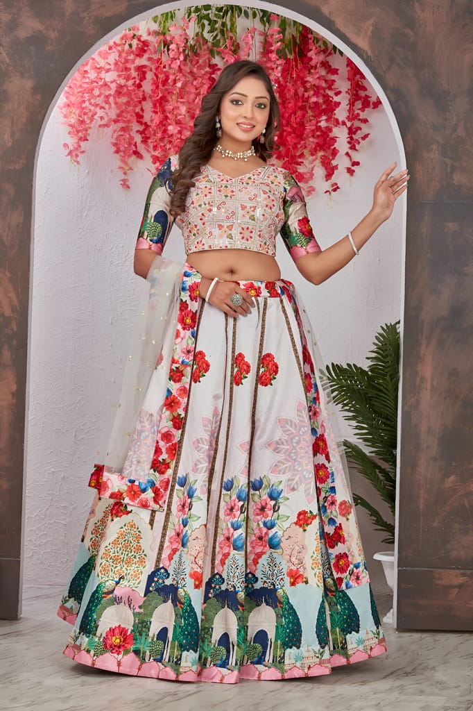 Lehenga Choli Readymade Stitched For Wedding Women Partywear Skirt Ready To Wear