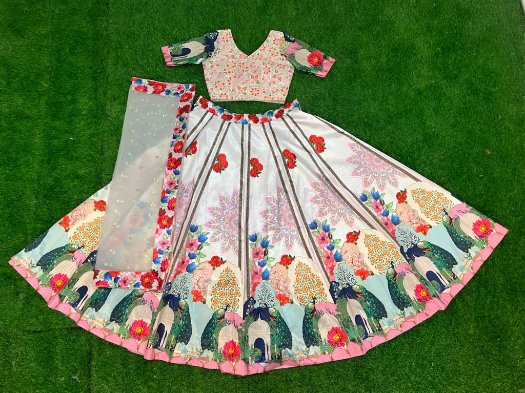 Lehenga Choli Readymade Stitched For Wedding Women Partywear Skirt Ready To Wear