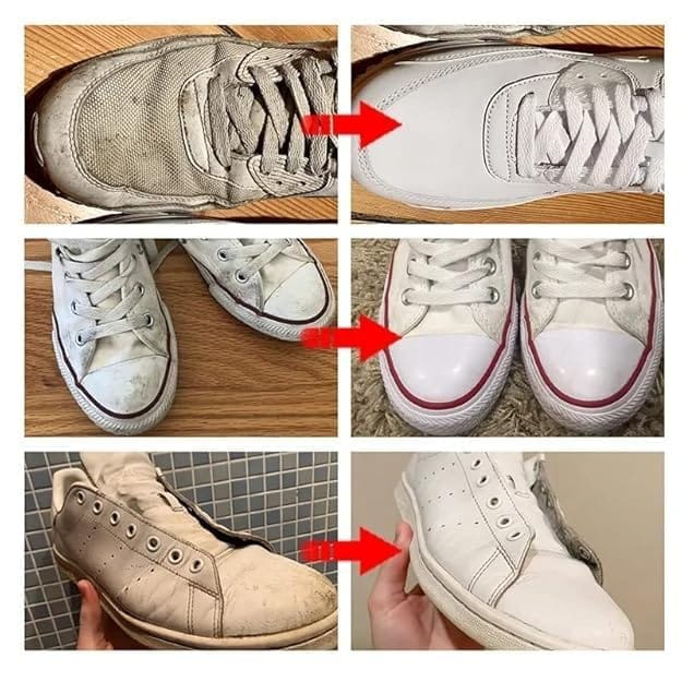 KIT & CO White Shoe Cleaning Cream, White Shoe Cleaning Cream Multipurpose Shoe Cleaner, Effective Dirt Removal Shoe Cleaner for White Shoes Cleaner White Shoe Cleaner