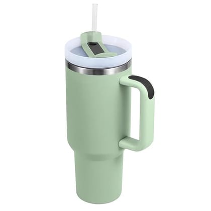 KIT & CO Tumbler for Hot and Cold, 1200ml Insulated Tumbler with Lid, Stainless Steel Tumbler with Straw, Travel Tumbler, Coffee Mug for Office, Home