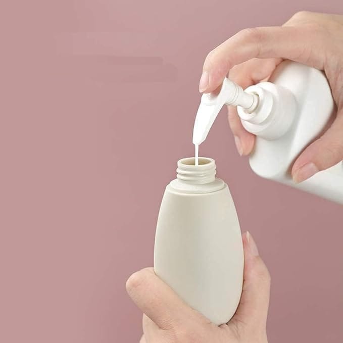 KIT & CO 3pcs Travel Bottles for Toiletries, Refillable Plastic Containers with Lid Small Leak Proof Squeeze Bottles Kit for Toiletries, Cream, Gel, Shampoo, Lotion Dispense