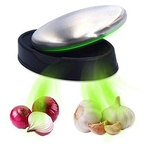 KIT & CO Stainless -Steel Soap Odor Remover Hand Bar Kitchen Eliminating Smells Like Onion, Garlic, Fish, and Other Strong Scents Ueasy Magic