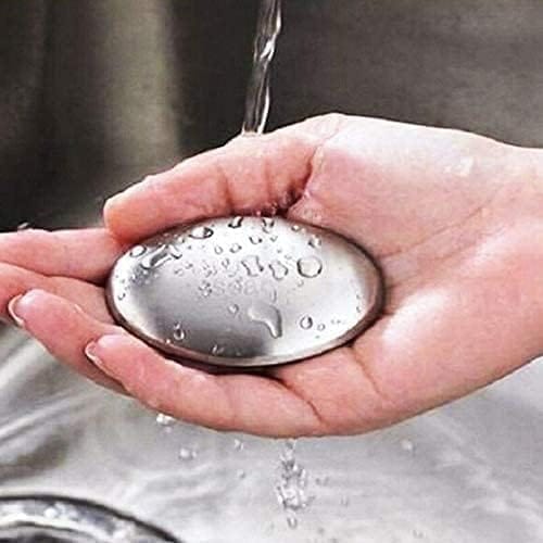 KIT & CO Stainless -Steel Soap Odor Remover Hand Bar Kitchen Eliminating Smells Like Onion, Garlic, Fish, and Other Strong Scents Ueasy Magic
