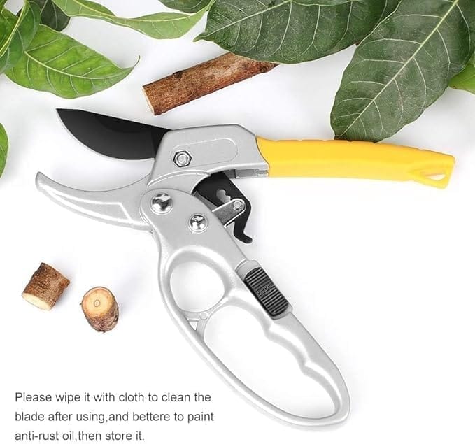 KIT & CO Gardening Scissor SK-5 Steel Blade Sharp Anvil Pruning Shears Cutter Garden Green Shears Sharp Cutter Hand Pruner Heavy Duty Gardening Cutter Tool Tree Trimmers Secateurs Plant Branch Cutter