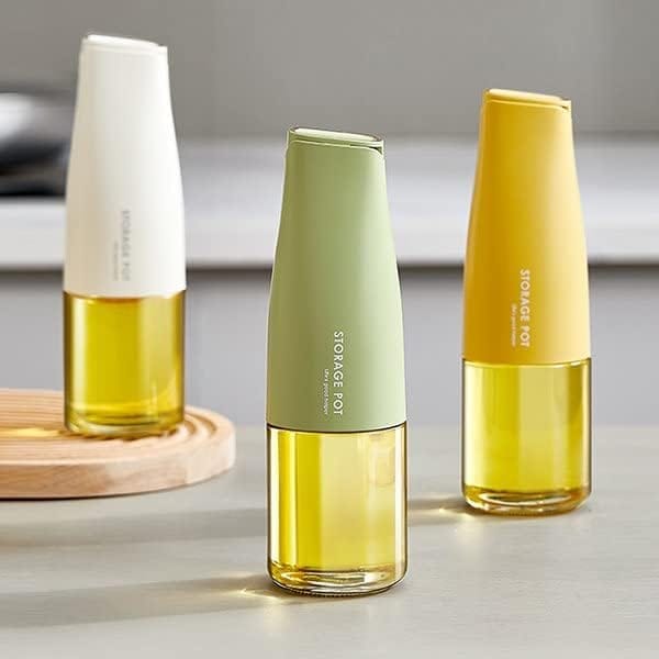 KIT & CO Glass Olive Oil Dispenser Bottle With Silicone Brush 2 In 1,Cute Duck Silicone Measuring Oil Dispenser Bottle for Kitchen Cooking,Frying,Pancake,Air Fryer