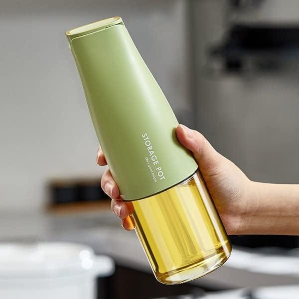 KIT & CO Glass Olive Oil Dispenser Bottle With Silicone Brush 2 In 1,Cute Duck Silicone Measuring Oil Dispenser Bottle for Kitchen Cooking,Frying,Pancake,Air Fryer