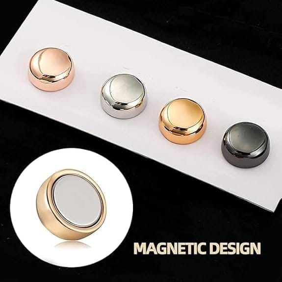 KIT & CO Magnetic hijab pins for scarf | Elegant Scarf pins pin with hijab magnets | Stylish magnetic pins for hijab | Supreme strength pins | (1 PAIR)