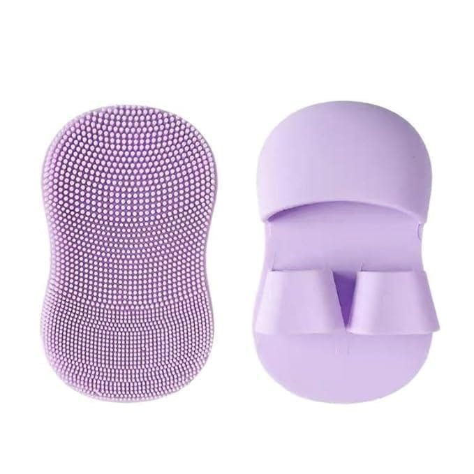 KIT & CO Facial Pore Cleansing Pads | Silicone Face Cleansing Brush Face Scrubbers Soft Exfoliators Cleaning Tool Massage Washing Pore Cleanser Pimples Blackhead Remover Deep Cleans Skin Care pack of-2