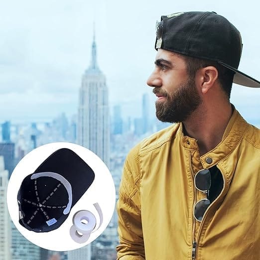 KIT & CO Self-adhesive Shirt Collar Protector - Disposable Collar Protector Invisible Sweat Pads For Hat Shirt Neck Liner Armpit Tape Collar Protectors for Shirts Against Sweat Stains 8 Meter 2.5 CM