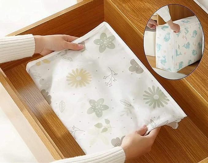 KIT & CO Blanket Storage Organizer, Moisture Proof Mildew Proof Dust Proof Quilt Storage Bags, for Storing Quilts Coats, Jackets Home Use Pillows, Blankets