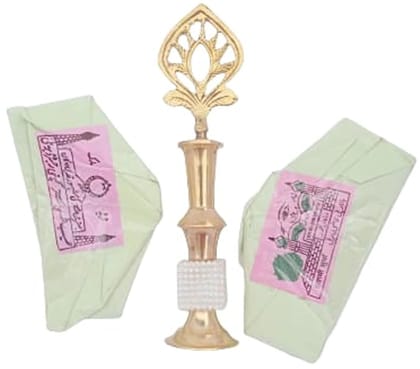 Mii Art brass surmedani with surma use in eye's muckap[size-15 cm]1pes