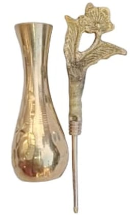 Mii Art brass surmedani with surma use in eye's muckap[size-10cm]1pes