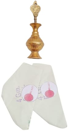 Mii Art brass surmedani with surma use in eye's muckap[size-10cm] 1pes