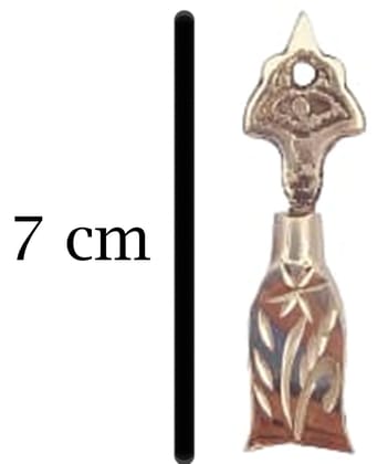 Mii Art brass surmedani with surma use in eye's muckap(size-7cm)pack of 1 pcs.