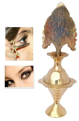 Mii Art brass surmedani with surma use in eye's muckap (size14 cm) pcak of 1 pcs