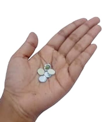 Mii Art Mirror for Art and Craft & Embroidery Work, Aari Work, Lippan Art Mirror Work, Jewellery Making & Hand Embroidery, Shape: Round, Size: 1cm, 200 Pieces with 1 Piece