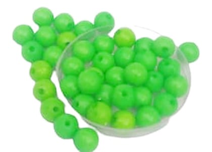 MII Art Embroidery Material,Beads for Jewelry Making Material,zari Work Beads(Size-7 mm)(Material-Plastic)(Color-Light Green) in 1 Pack 50 gm