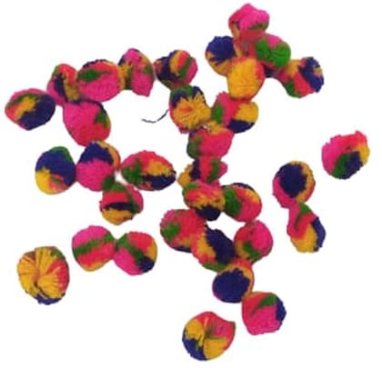 Mii Art Embroidery Material,zari Work latkan,gulle(Color-Multicolor) for Jewelry Making Material.(Pack of 50 Pieces)
