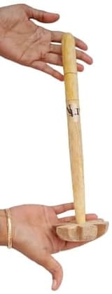 Mii Art Wood Masher dal ghutna|Hand Blender/Mixer Wooden mathani saag/dal/lassi ghotni|RAVI/RAVAI/CHURNER(size-32 cm,Large) Pack of 1 pcs.