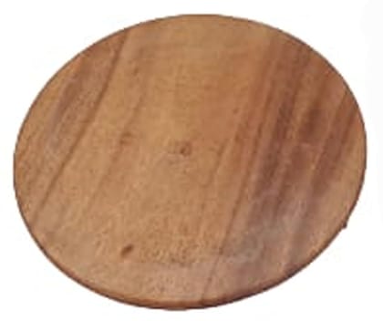 Mii Art Wood chapati Maker with sermeka | Rolling Board(size-pata-22cm) Maker for Home Wooden Board for Kitchen ( Pack of 1)