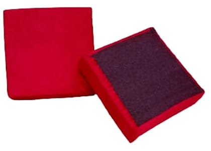 Mii Art Square Cushion use for Bamboo Stool(Color-red)(Material-Sponge)(size-31 cm) Pack of 2pcs