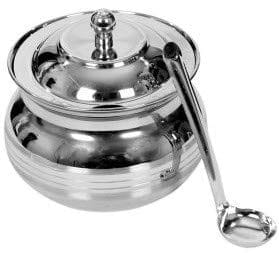 Mii Art steel ghee pot use in kitchen(11x11cm) 1pcs - 200 ml Steel Milk Container