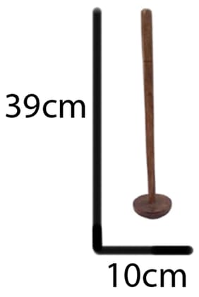 Mii Art Wood Masher dal ghutna|Hand Blender/Mixer Wooden mathani saag/dal/lassi ghotni|RAVI/RAVAI/CHURNER(size-39cm,Large) Pack of 1 pcs.