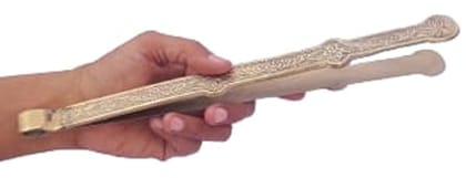 Mii Art brass Strong Tong for Kitchen/Cooking (size 28cm) brass Strong Tong, chimta for Kitchen using multi purpus