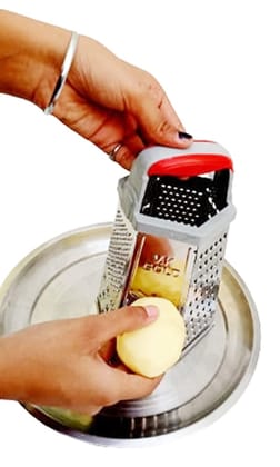 Mii Art Stainless Steel Vegetables Grater Cutter Slicer for Kitchen Tools(size-22cm) Pack of 1pcs.