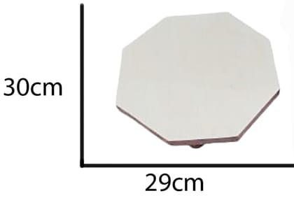 Mii Art wood Rolling Pin (size-belan-33cm) Rolling Pin Rolling Pin (Brown, Pack of 1)