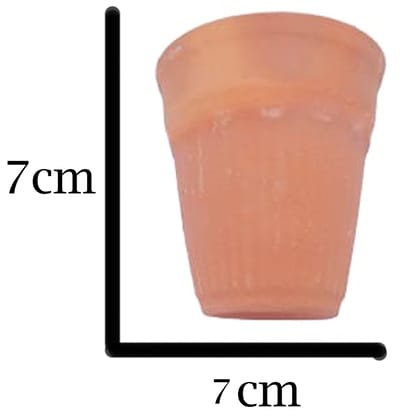 Mii Art Clay Kullad | Tea Cup/Glass | Handmad mitti kulhad(Brown)|Tea Kullad(Pack of 6) Reusable wash & use.