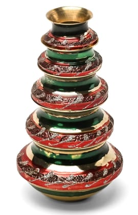 Mii Art Brass Handi for Home Decor and Gift,teble decoretion(size-13 cm) in 1 Pack 5pcs.