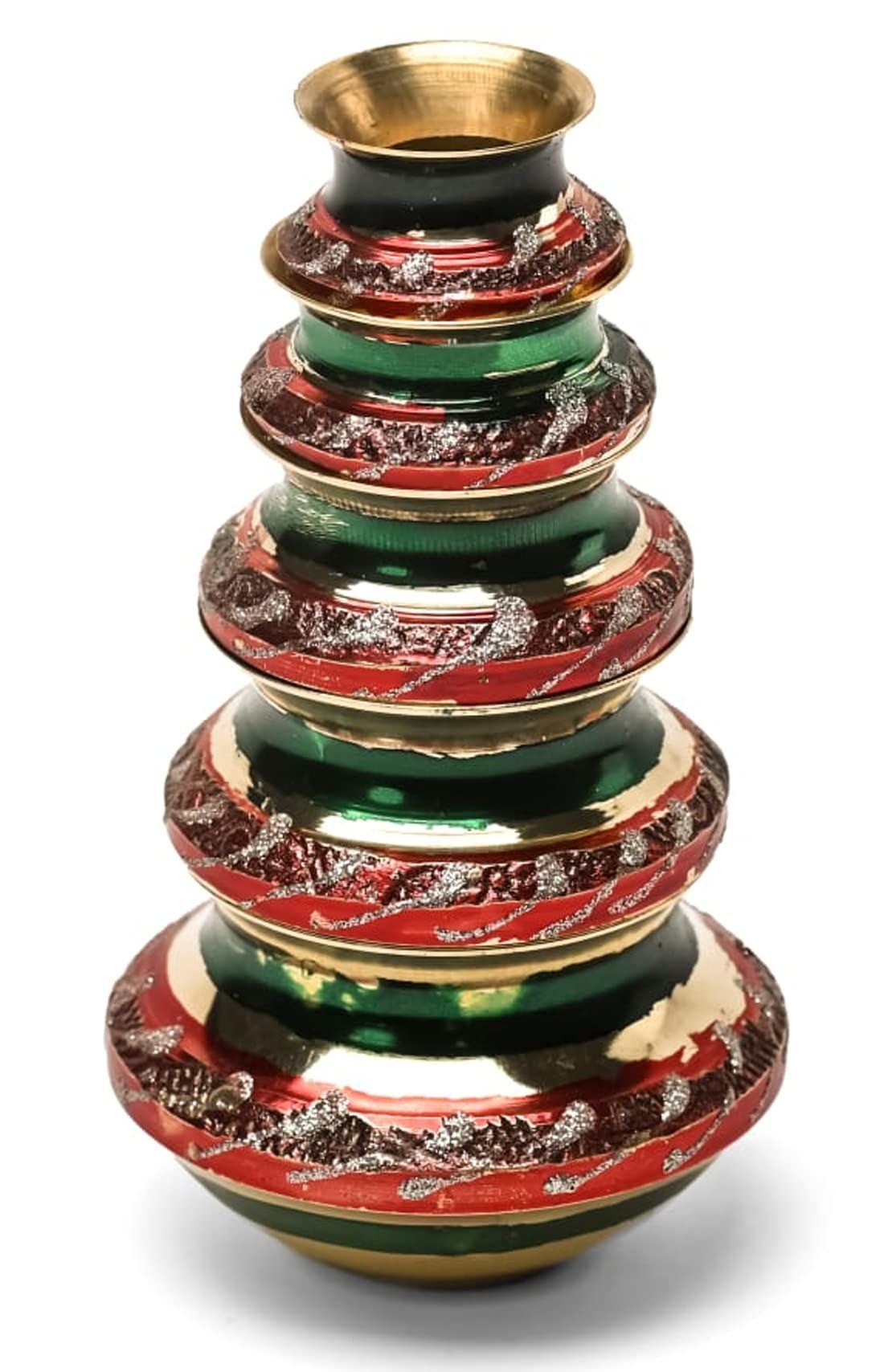 Mii Art Brass Handi for Home Decor and Gift,teble decoretion(size-13 cm) in 1 Pack 5pcs.