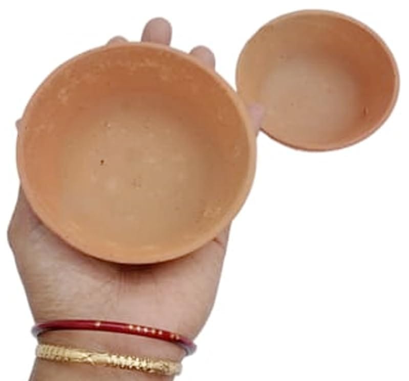 Mii Art mitti ka bowl for kheer and sweets(size-6 x 10 cm) pack of 2pcs.